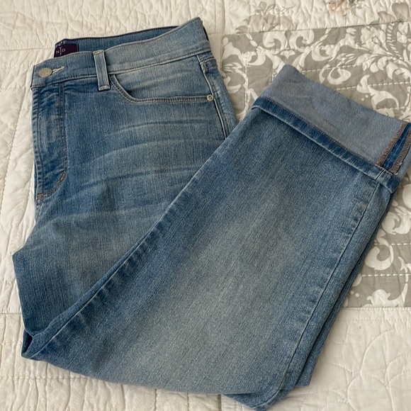 Not Your Daughter's Jeans Light Wash Dayla Wide Cuff Jean Capri - Picture 6 of 7